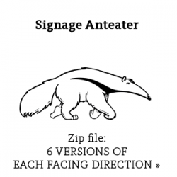 Signage Anteater