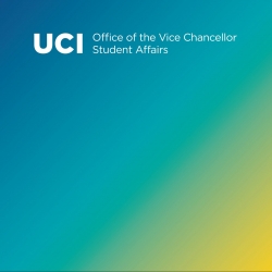 Blue gold gradient background with transparent white OVCSA and Student Affairs graphic at top