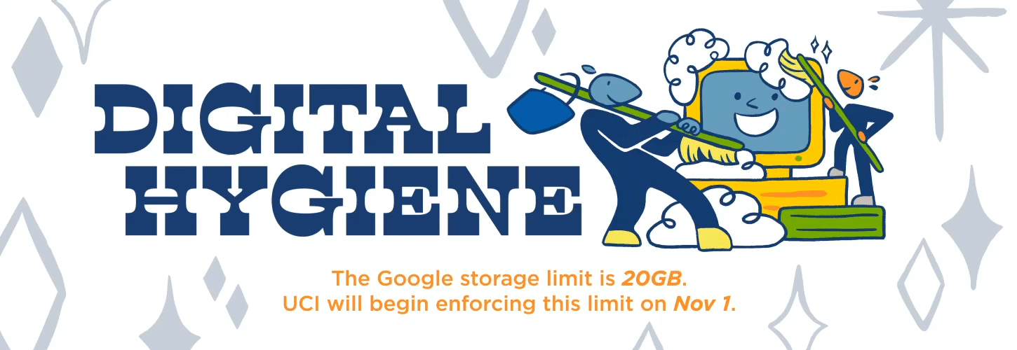 The Google storage limit is now 20GB. Learn how to tidy up your digital space »